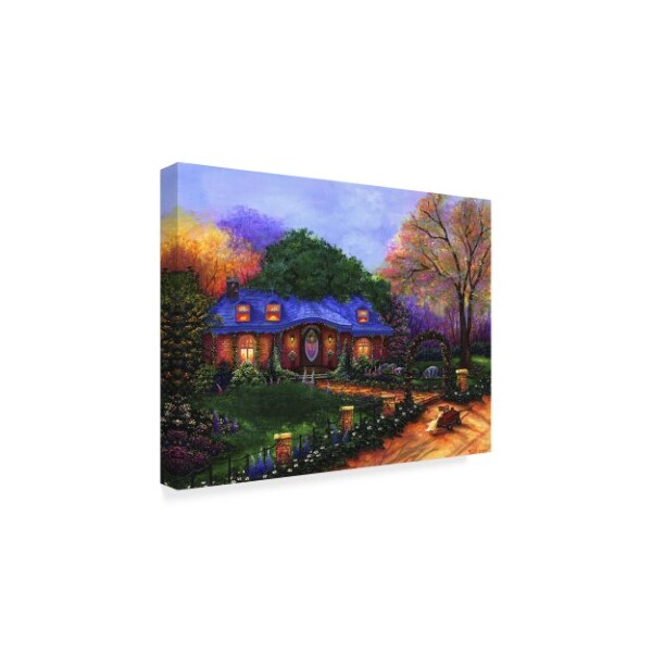 Bonnie B Cook 'Apple Cottage' Canvas Art,35x47